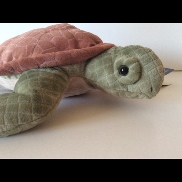 Animal Kingdom Realistic Green Sea Turtle Plush - Picture 5 of 11